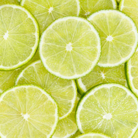 Limes citrus fruits lime collection food background square fresh fruit backgroundsの写真素材
