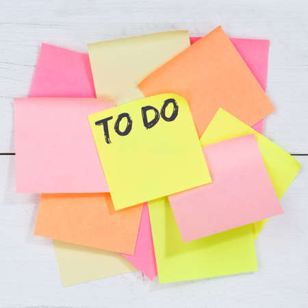 To do list note paper checklist business concept desk note paper notepaperの写真素材