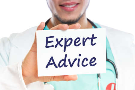 Expert advice doctor medicine disease ill illness with signの写真素材