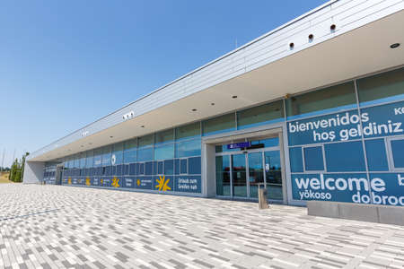 Kassel, Germany - August 8, 2020: Kassel Calden Airport KSF Terminal building in Germany.のeditorial素材