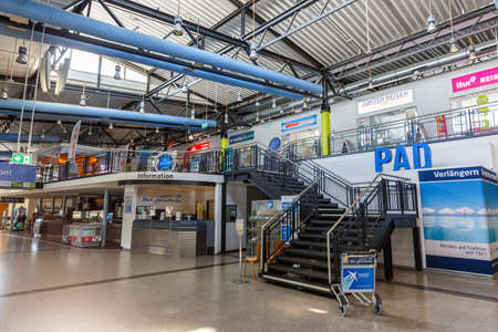Ahden, Germany - August 8, 2020: Paderborn Lippstadt Airport PAD Terminal building in Germany.のeditorial素材