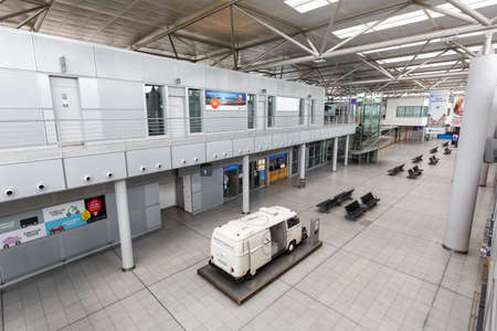 Greven, Germany - August 9, 2020: Munster Osnabrueck Airport FMO Terminal building in Germany.のeditorial素材