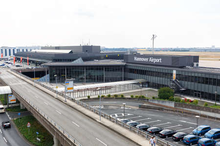 Hanover, Germany - August 9, 2020: Terminal C at Hanover Airport in Germany.のeditorial素材