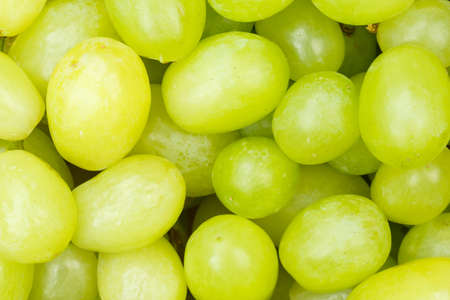 Green grapes grape fruits fruit background from above freshの写真素材