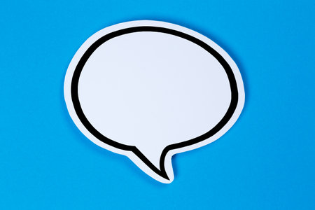 Speech bubble with copyspace copy space communication concept talking speakingの写真素材