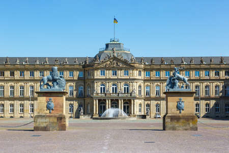 New Castle Stuttgart architecture town travel in Germanyのeditorial素材