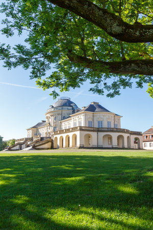 Stuttgart Solitude Castle architecture travel traveling portrait format in Germanyのeditorial素材