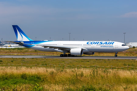 Paris, France - June 4, 2022: Corsair International Airbus A330-900neo airplane at Paris Orly airport (ORY) in France.のeditorial素材