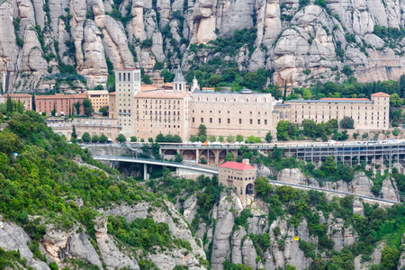 Montserrat Abbey Monastery Barcelona Spain mountains travel traveling view travelling
