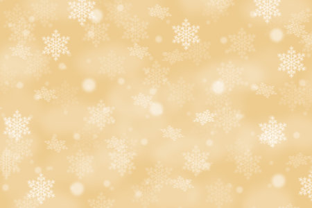 Christmas background pattern card wallpaper golden with copyspace copy space and winter decorationの写真素材