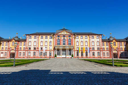 Bruchsal Castle palace baroque architecture travel traveling in Germanyの写真素材