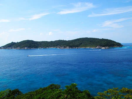 The Similan Islands are located in the Andaman Sea on the West Coast of Southern Thailandの写真素材