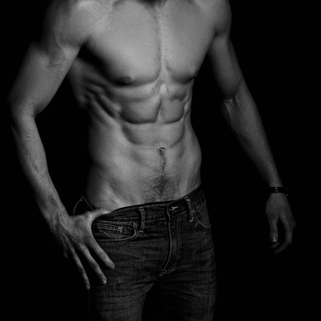 Strong athletic man torso