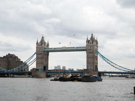 Tower Bridge London landmarksのeditorial素材