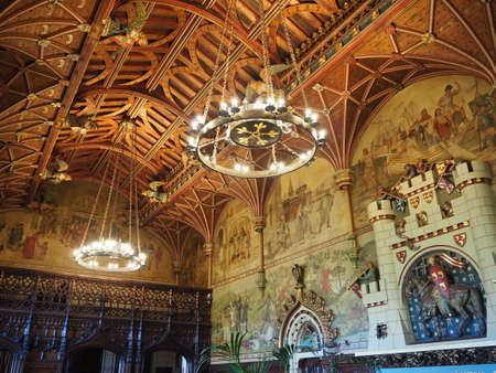 Interior design of Cardiff Castleのeditorial素材