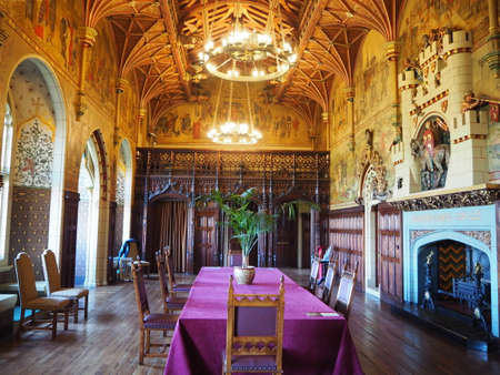 Interior design of Cardiff Castleのeditorial素材