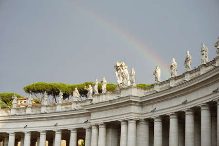 Two rainbows in the middle of Vatican