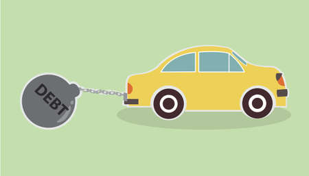 Car Debtのイラスト素材