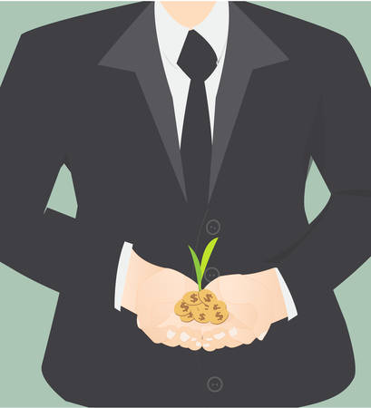 Investing to green business のイラスト素材