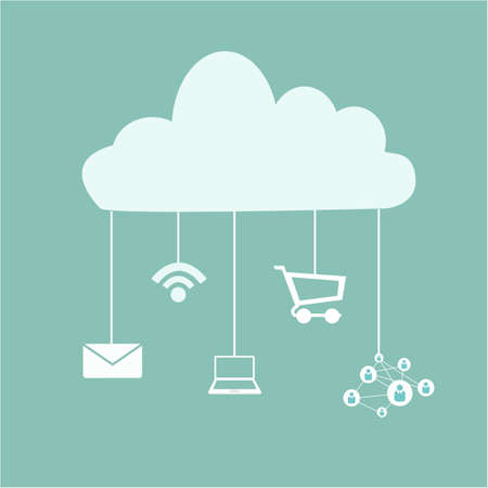cloud service applicationsのイラスト素材