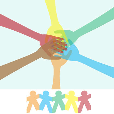 Hand teamwork design conceptのイラスト素材