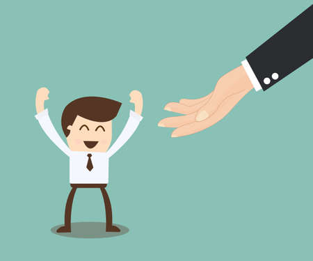 chance concept - idea aiding in moving up the career laddeのイラスト素材