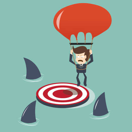 Missed Target  conceptのイラスト素材