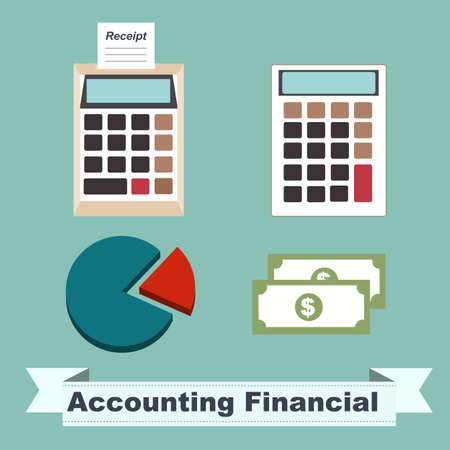 Accounting Financial conceptのイラスト素材