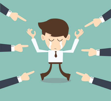 Blame the Scapegoat - Shame conceptのイラスト素材