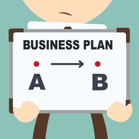 simplicity business - Point a to b のイラスト素材