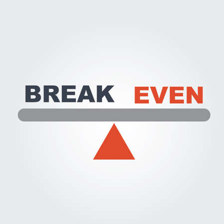 break even conceptのイラスト素材