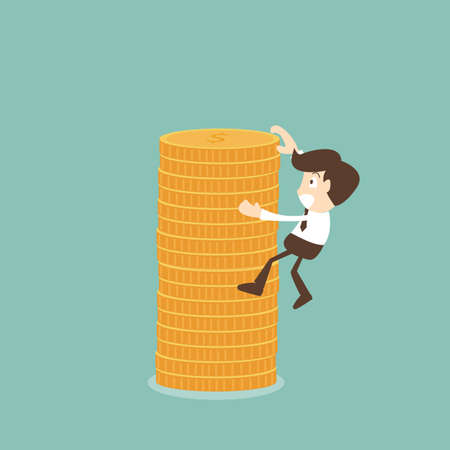 Concept of career and ambition at work successのイラスト素材