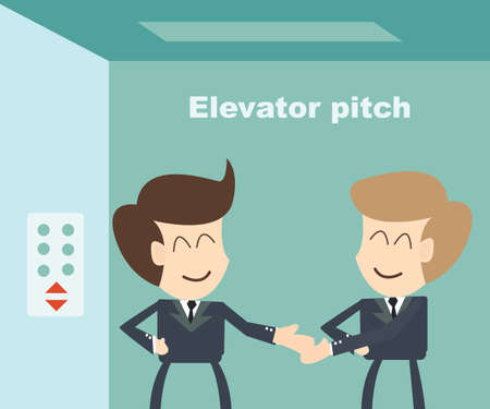 Elevator pitch conceptのイラスト素材