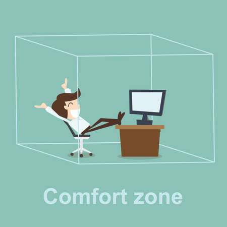 Comfort zone conceptのイラスト素材