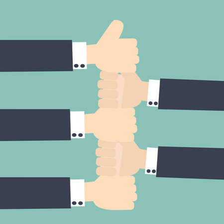 employed teamwork conceptのイラスト素材