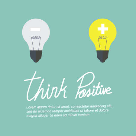 think positiveのイラスト素材