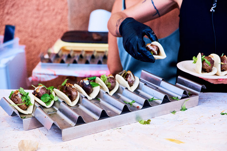 DENIA SPAIN 30th September and 1st October, 2018. DNA Festival Denia is a gastronomic festival DNA of national.の写真素材