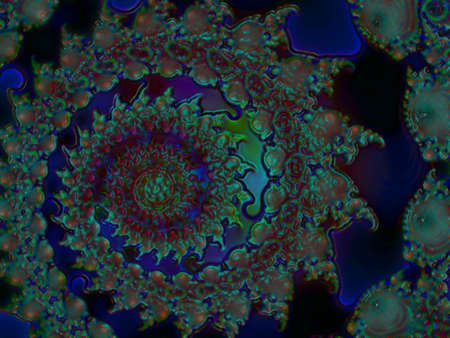 Black Green Fractal Design Pattern Texture Looks Like an Alien