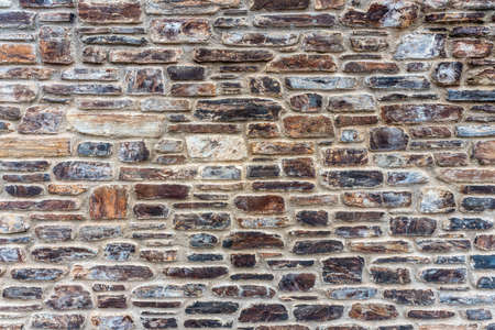 old brown and red brick wall texture vintgeの写真素材