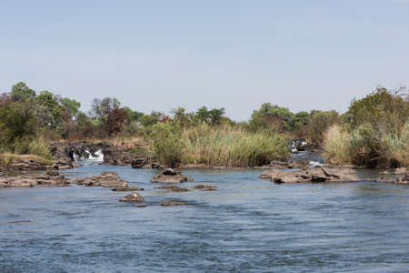 Popa Falls on the Okavango River, Namibia, 2015の写真素材