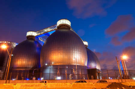 Waste water sanitation plant, Brooklyn, New York, USAのeditorial素材