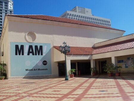 Miami Art Museum, Miami, FLのeditorial素材