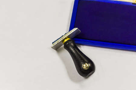 Rubber Stamps and the ink.の写真素材