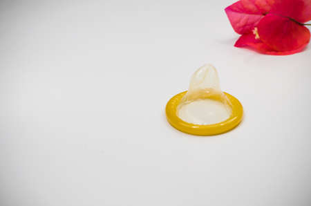 Condoms isolatedの写真素材