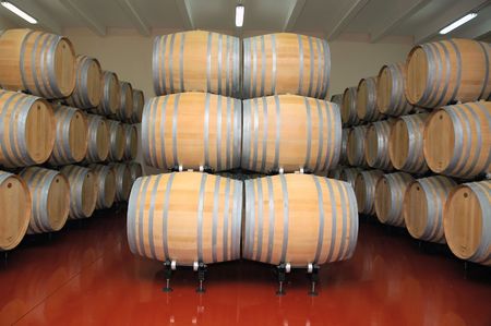 Wine barrels