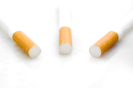 View on cigarets filters.の写真素材