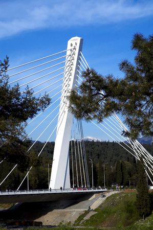 Bridge in moder architecture style.の写真素材