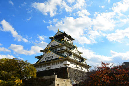 Osaka Castle in Kyoto Japanのeditorial素材