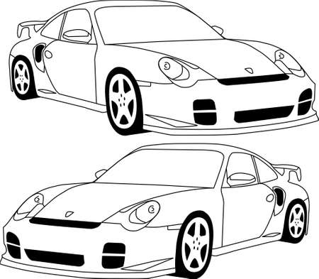911 Porsche  のイラスト素材