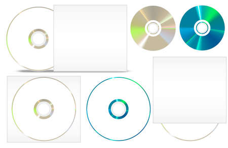 CD - DVD paper setの写真素材